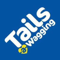 Tails-A-Wagging dog walking logo