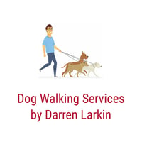 Dog Walking Services by Darren Larkin logo