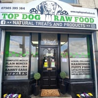 Top Dog Raw Food supplies and natural treats logo
