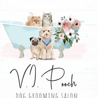 VIPooch Dog & Cat Groomers logo