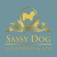 sassy dog groomers logo