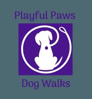 Playful Paws Dog Walks logo