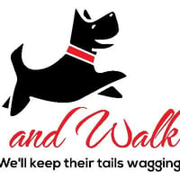Wag and Walk Dog Walking services logo