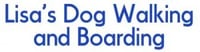 Lisa's dog walking and boarding, pet services logo