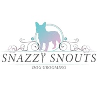 Snazzy snouts dog grooming logo