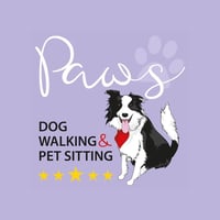 Dog walking logo