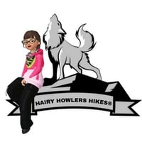 Hairy Howlers Hikes - pet care and accessories logo