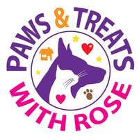 Paws and Treats with Rose logo