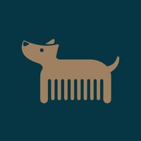 Barking Beautiful dog groomer logo