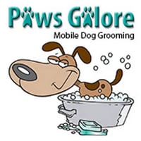 Paws Galore Mobile Dog Grooming logo