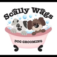 scally wags mobile dog grooming logo