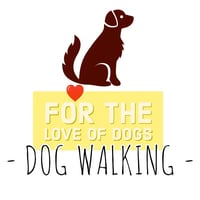 For the Love of Dogs - Dog walking logo