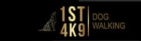 1st 4k9 dog walking logo