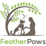 FeatherPaws Pet Care and Dog Training logo