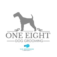 ONE EIGHT Dog Grooming logo