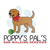 Poppy's Pals dog walking logo