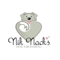 nik nacks dog grooming logo
