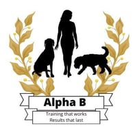 Alpha b dog training logo